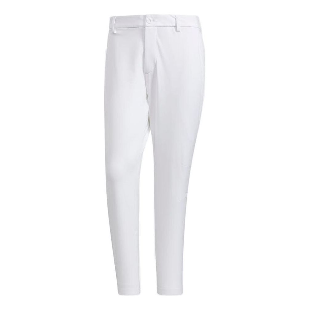 Men's adidas Solid Color Sports Straight-Leg Casual Pants/Trousers White HB3588