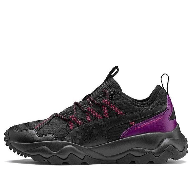 (WMNS) PUMA Ember Low-top Running Shoes Black/Purple/Red 193131-02