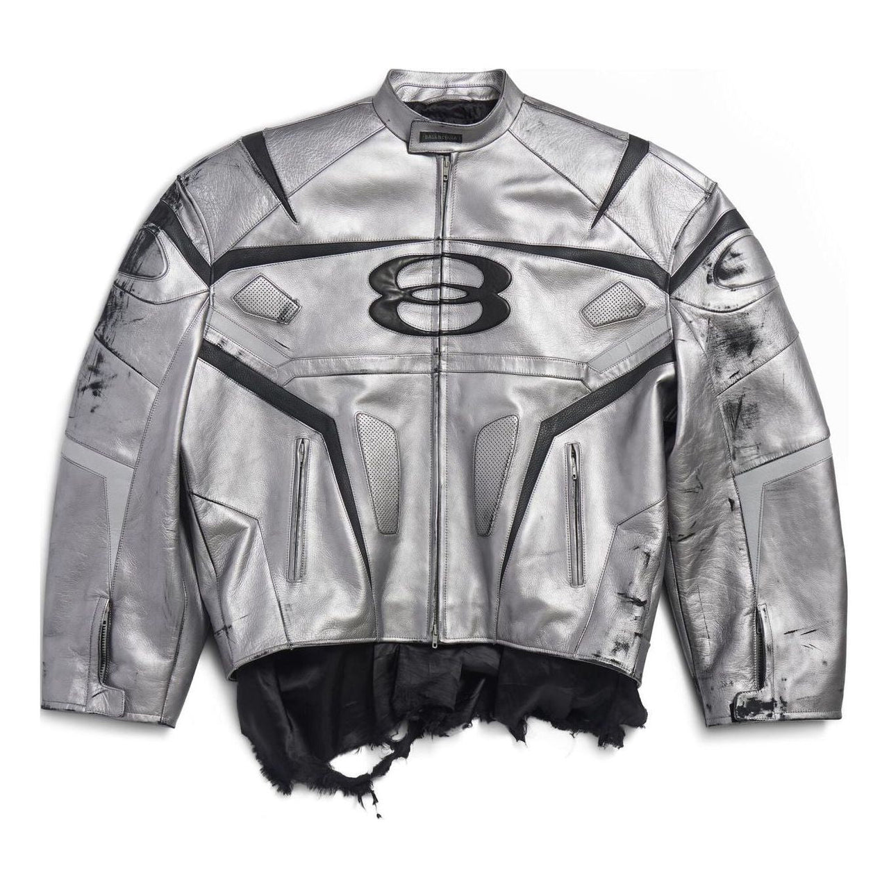 Balenciaga Unity Sports Icon Racer Jacket 'Silver' 787430TQS128106