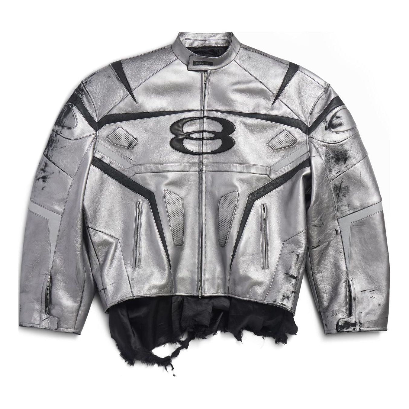 Balenciaga Unity Sports Icon Racer Jacket 'Silver' 787430TQS128106