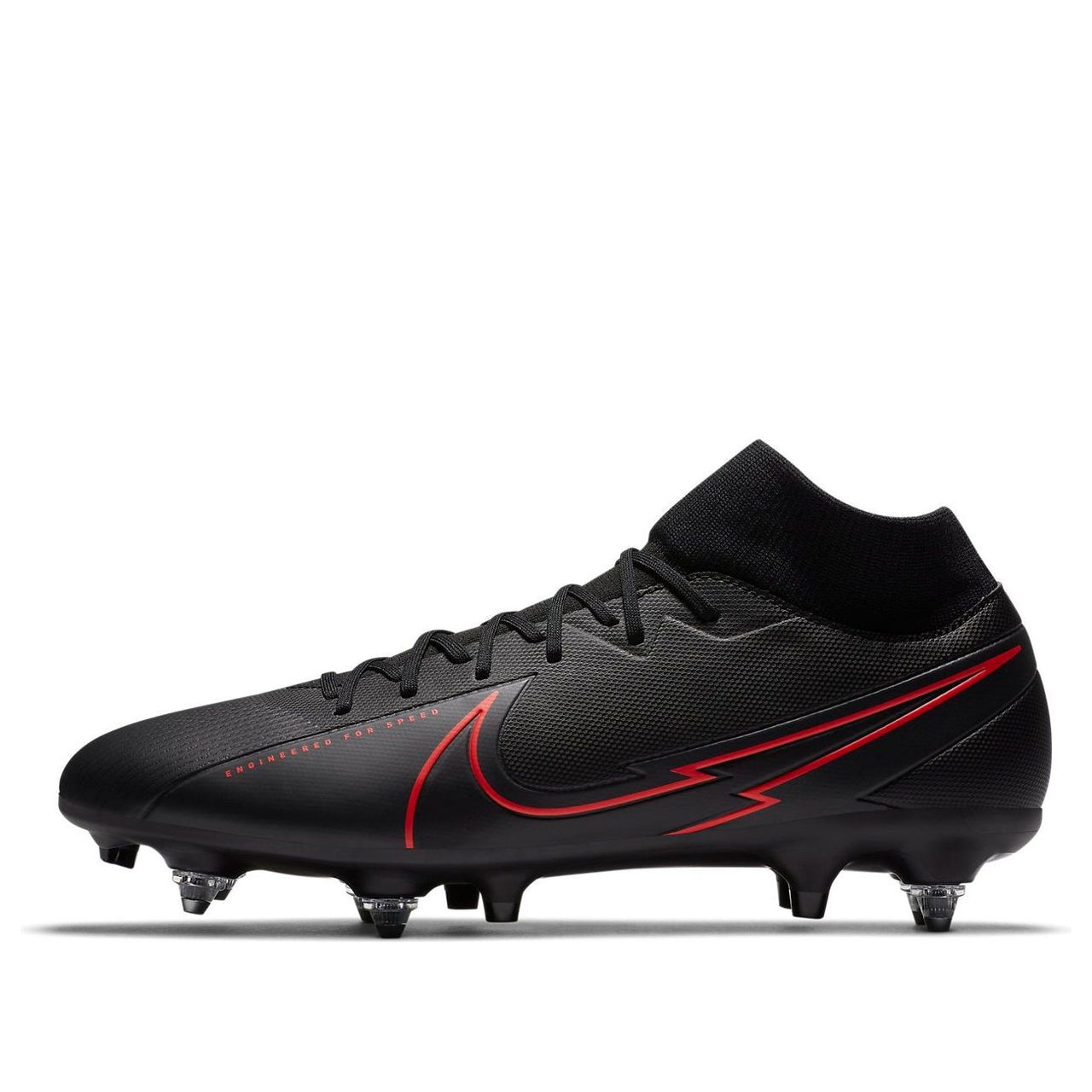 Nike Mercurial Superfly 7 Academy SG-PRO Anti-Clog Traction 'Black Red' BQ9141-060