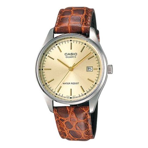 Casio Enticer Analog Watch 'Orange Brown Gold' MTP-1175E-9AJH
