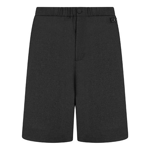 Off-White SS21 Solid Color Large Shorts Loose Fit Gray OMCB049S21FAB0020600