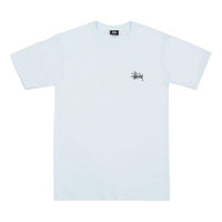 Stussy Basic Tee Classic Printing Short Sleeve Unisex Light Blue 1904181-317