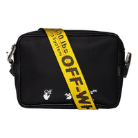 Off-White Industrial Style Shoulder Bag Black OMNA049F20FAB0011001