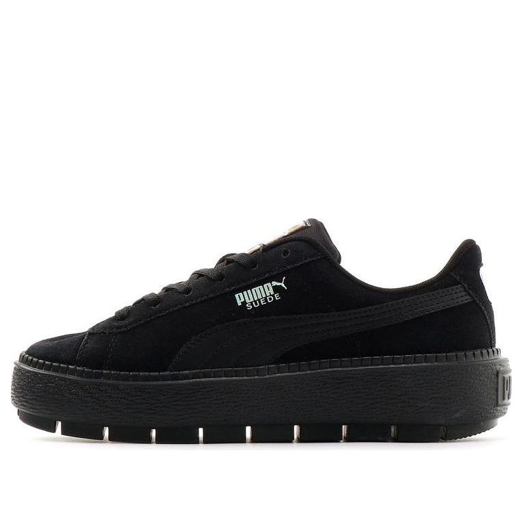 (WMNS) PUMA Suede Platform Tracelight 'Black' 373695-01