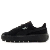 (WMNS) PUMA Suede Platform Tracelight 'Black' 373695-01