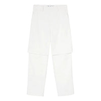 Men's Off-White FW22 Solid Color Casual Pants/Trousers Loose Fit White OMCA225S22FAB0010100