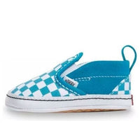 Vans Infant Checkerboard Slip-On V Crib Blue VN0A2XSLW3V