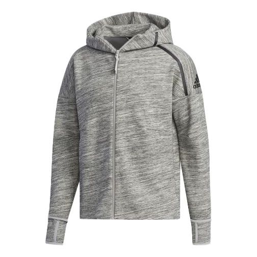 adidas Zne Hoody Sports Stylish Hooded Jacket Gray FJ0227