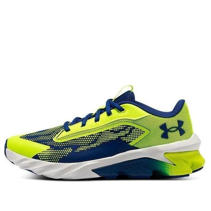 (GS) Under Armour Charged Scramjet 4 'High Vis Yellow Royal' 3024208-300