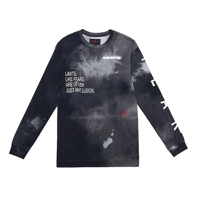 Air Jordan Long Sleeve Fearless Tee 'Black White' CT6197-101