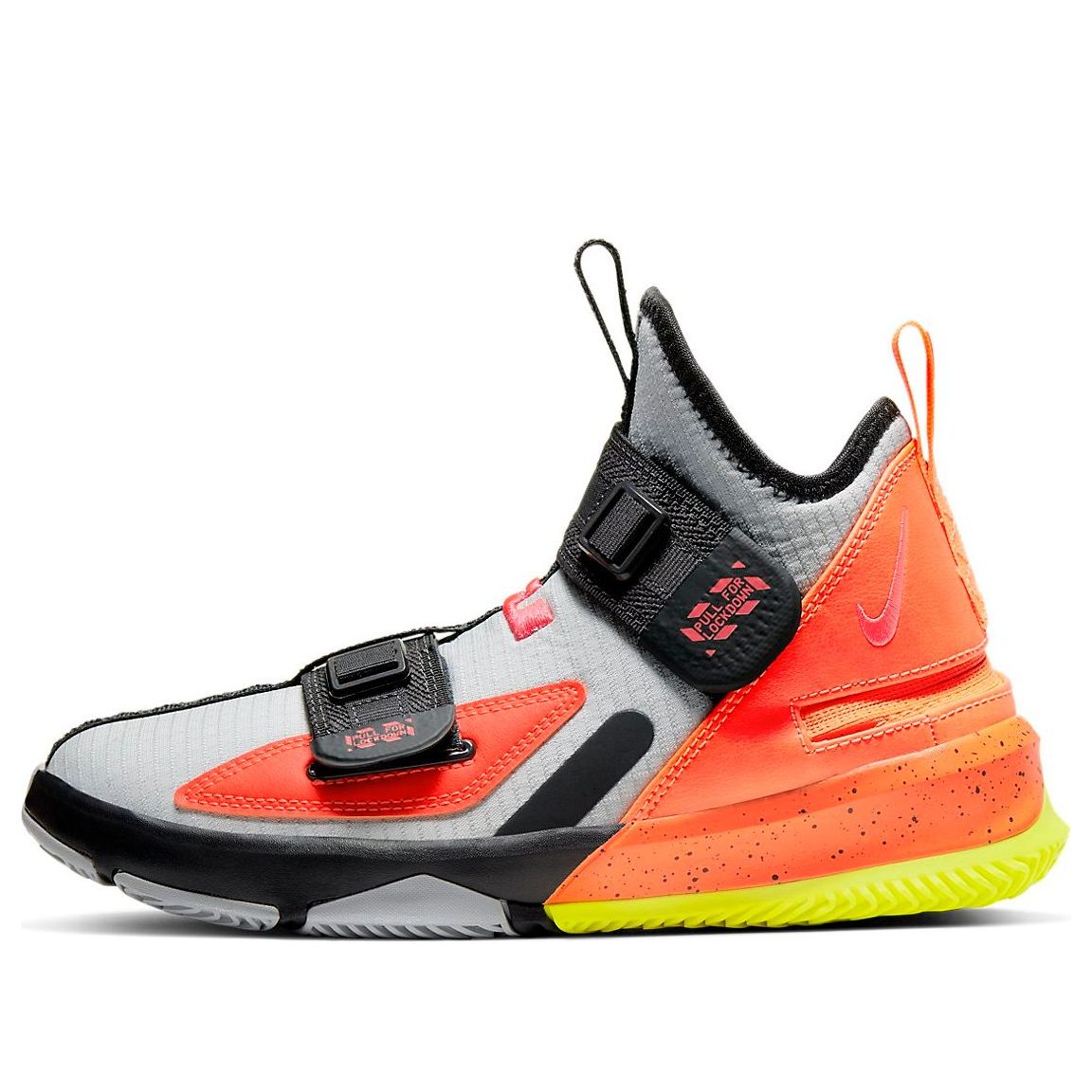 (GS) Nike LeBron Soldier 13 Flyease 'Light Smoke Grey Crimson' CJ1317-066