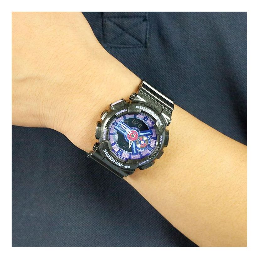 CASIO G-Shock Analog-Digital 'Black Purple' GMA-S110HC-1A