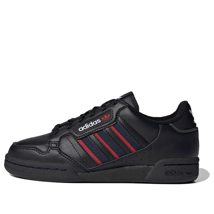 (GS) adidas Continental 80 Stripes J 'Black Red' FY2698