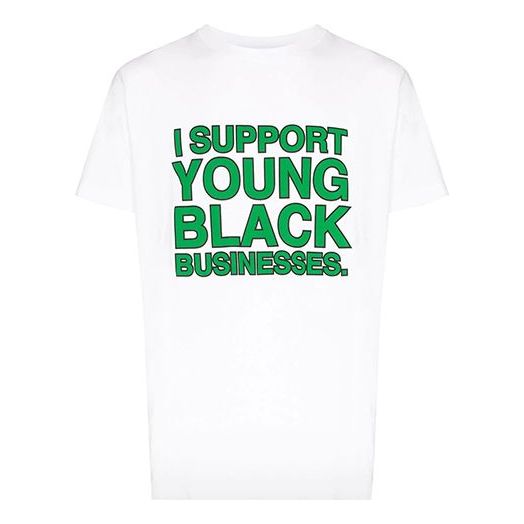 Off-White Slogan Applique Tee Men's White OMAA027T20JER0900155