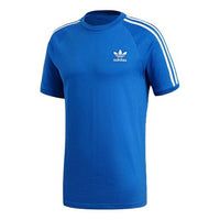 adidas originals Sports Round Neck Retro Short Sleeve Blue DH5805