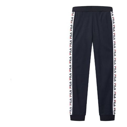 (WMNS) FILA Knit Blue Sports Pants/Trousers/Joggers F61W028616F-NV