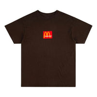 Travis Scott Cactus Jack x McDonald Crossover Casual Round Neck Short Sleeve Unisex Brown CJMD-SS08