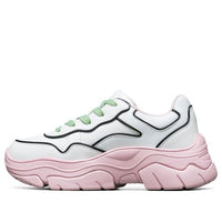 (WMNS) Skechers AMP'D Low-Top Daddy Shoes White/Pink 155038-WLPK