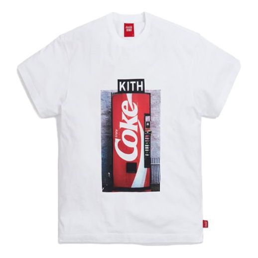 KITH x Coca Cola Crossover Machine Vintage Round Neck Short Sleeve Unisex White KH3861-101