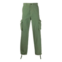 Off-White Multiple Pockets Bundle Feet Straight Long Pants Loose Fit Green OMCF012R20A660014300