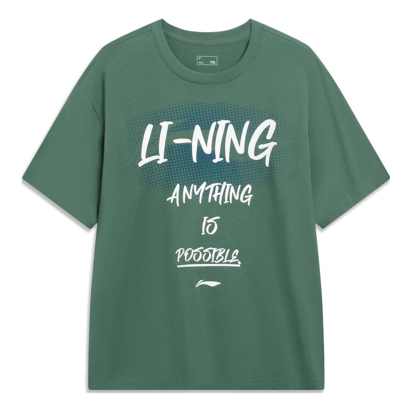 Li-Ning Anything Is Possible Graphic T-shirt 'Green' AHST547-3