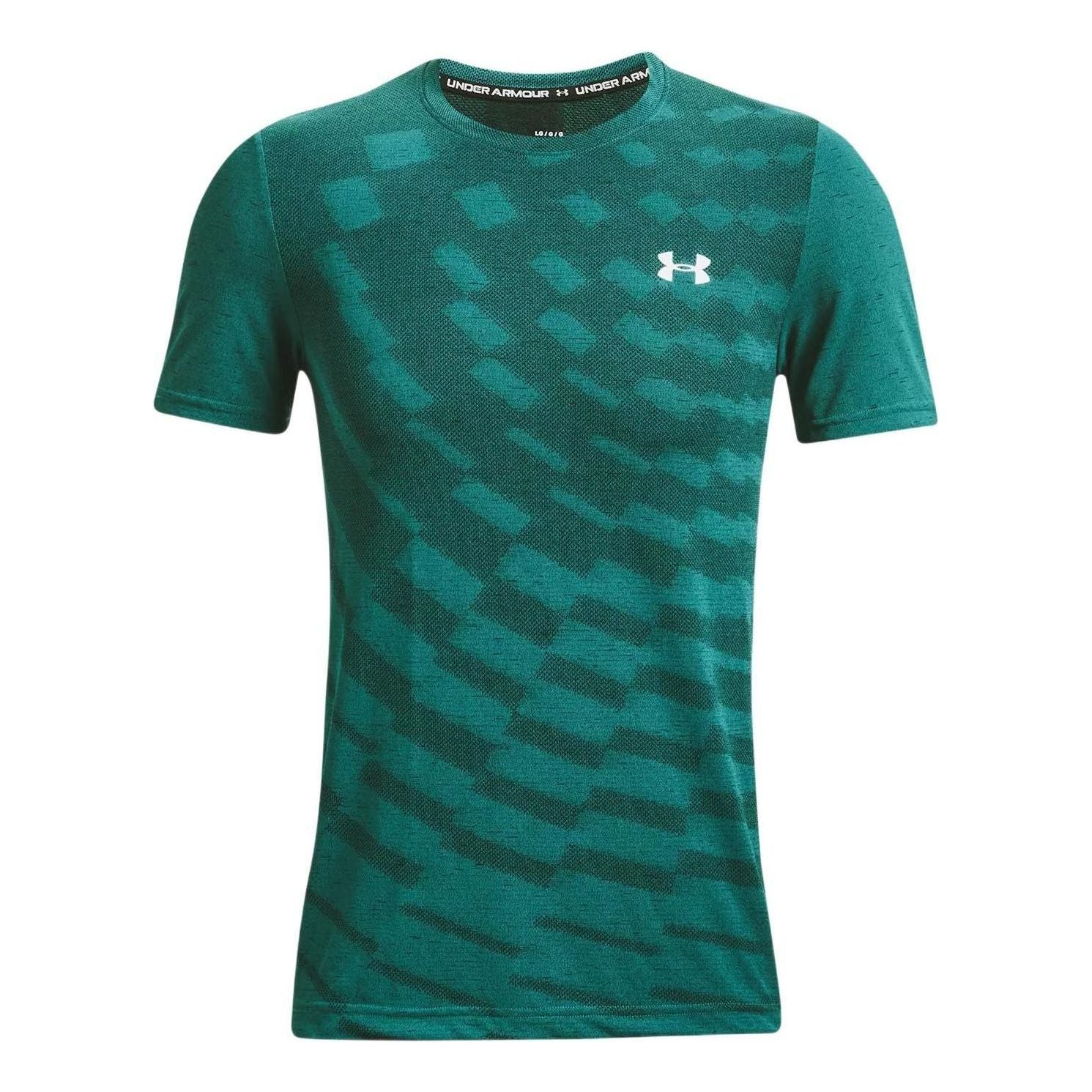 Under Armour Seamless Radial T-shirt 'Green Teal' 1370448-452