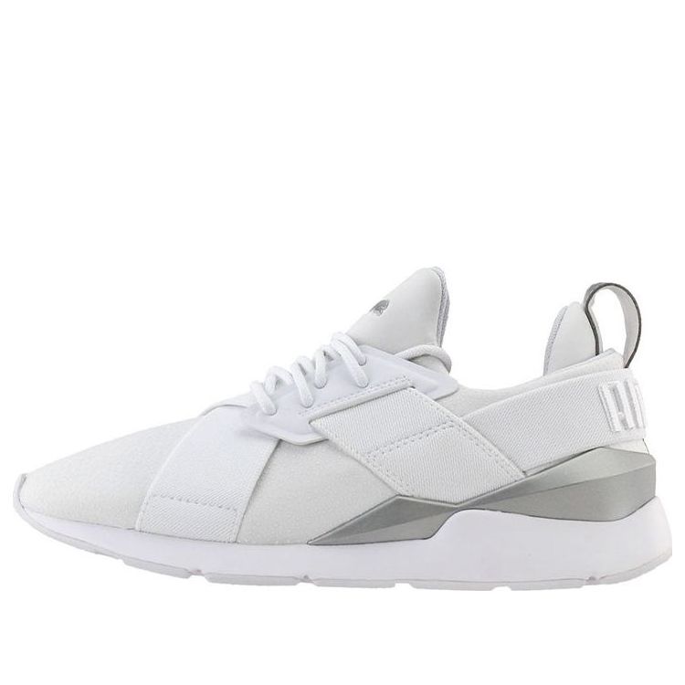 (WMNS) PUMA Muse Perf Lace Low-Top Sneakers White 369189-01