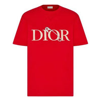 DIOR And Judy Blame Paper Clip Embroidered M Red 043J625B0554-C381