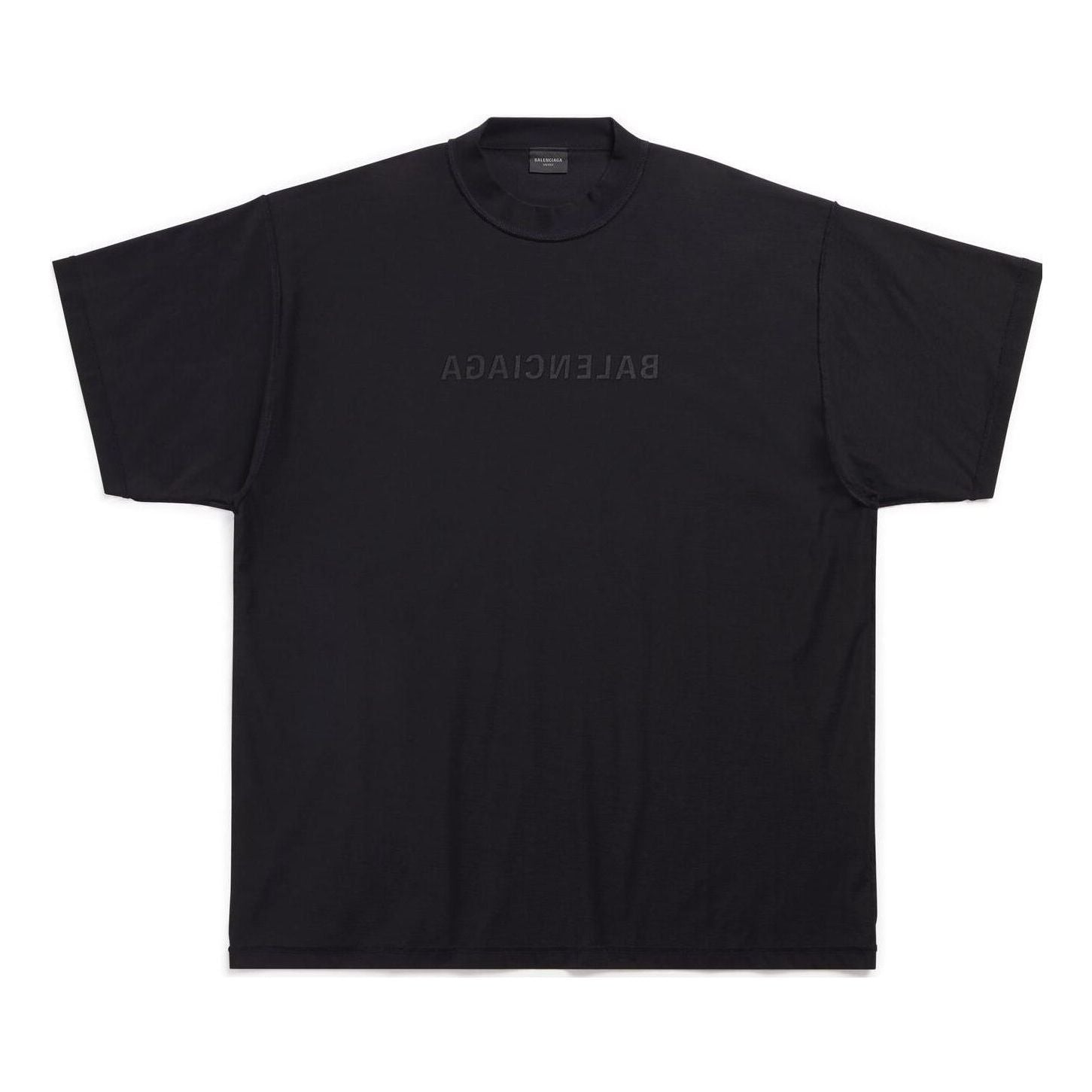 Balenciaga Mirror Cotton T-Shirt 'Black' 720198TNVR51069