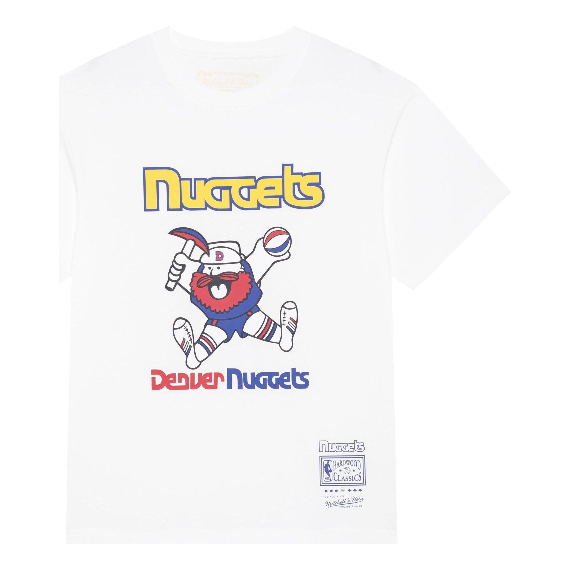 Mitchell & Ness x NBA Denver Nuggets Basic Logo 2 T-shirt 'White' MNJYSST230162-WHITE
