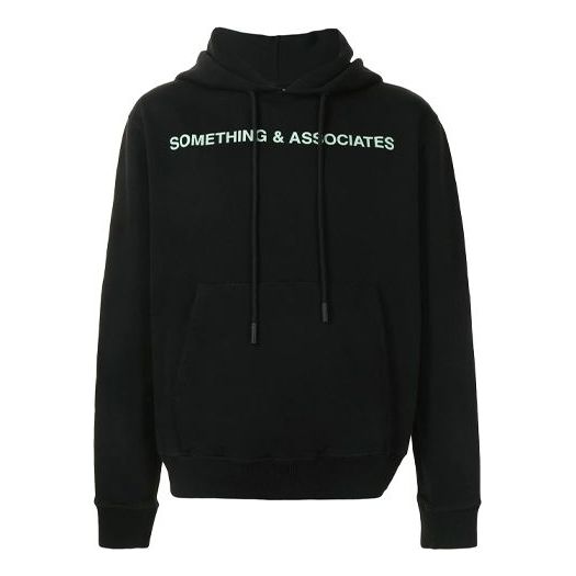 Off-White SS21 x Something & Associates Crossover Alphabet hooded Printing Black OMBB034T190030491044