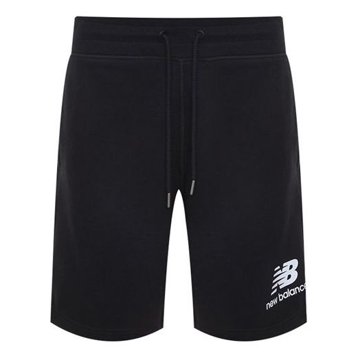 New Balance Essentials Stacked Logo Shorts Asia Sizing 'Black' AMS03558-BK
