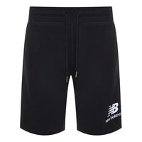 New Balance Essentials Stacked Logo Shorts Asia Sizing 'Black' AMS03558-BK