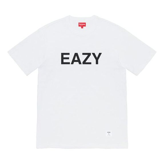Supreme SS20 Week 1 Eazy S/S Top Alphabet Short Sleeve Unisex White SUP-SS20-224