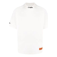 HERON PRESTON SS22 CTNMB Turtleneck T-shirt 'White Black' HMAA021C99JER001-0110