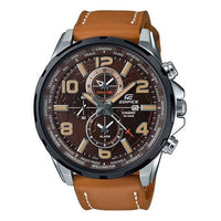 Men's CASIO EFDIFICE Series 3D Map Strap Watch EFR-302BL-5A Mens Brown Analog EFR-302BL-5A2021