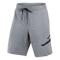 Air Jordan Jumpman Logo Printing Knit Breathable Shorts Gray DB1812-091