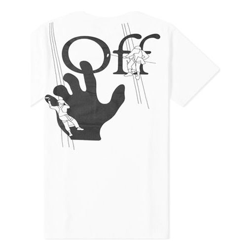 Off-White Back Printing Short Sleeve Ordinary Version White OMAA027E20JER0040110