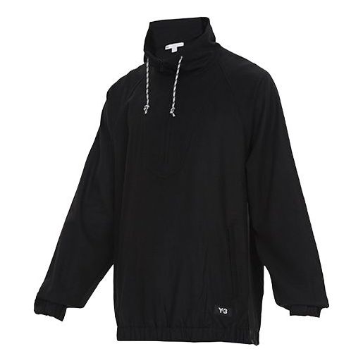 Men's Y-3 Casual Stand Collar Long Sleeves Jacket Black GK4805