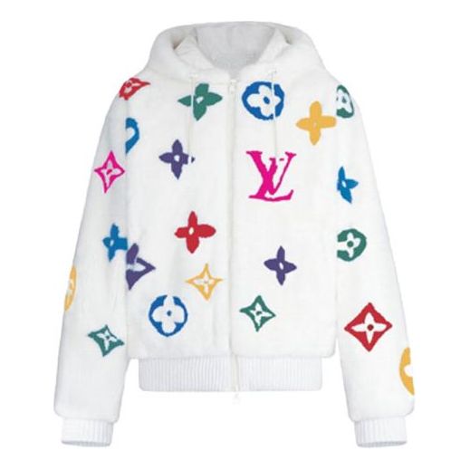 Men's LOUIS VUITTON FW21 Zipper Jacket White 1A96JA