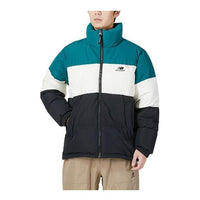 New Balance Warm Down Jacket Asia Sizing 'Black White Blue' 5PC44283-HT