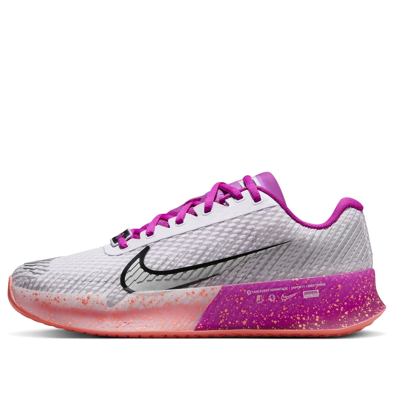 (WMNS) Nike Court Vapor 11 HC Premium 'Barely Grape Metallic Silver' FQ7266-500