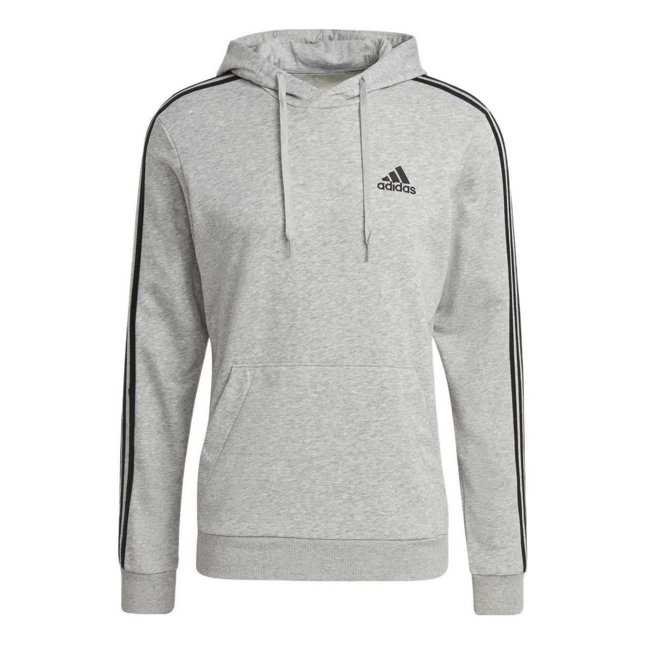 Men's adidas Stripe Micro Mark Hooded Sports Gray GK9080