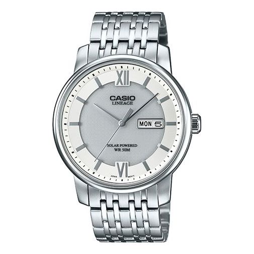 Casio Lineage Analog Steel Strap Watch 'Crystal White Silver' LIN-S101D-7AV