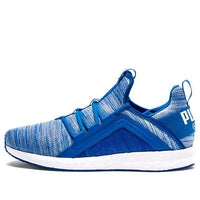 PUMA Mega Energy Heather Knit Low Running Shoes Blue/White 191095-04