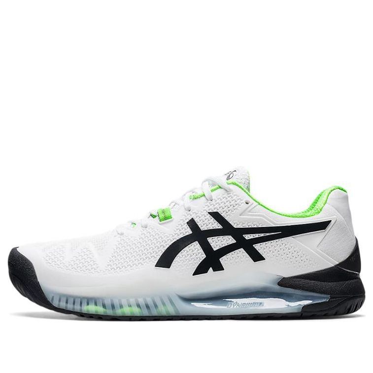 ASICS Gel Resolution 8 2E Wide 'White Green Gecko' 1041A113-105