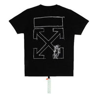 Off-White Lunar New Year limited Arrow Round Neck Short Sleeve Ordinary Version Black OMAA027T20JER0281001