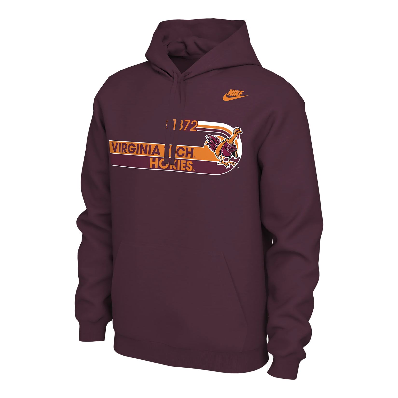 Nike College Hoodie 'Virginia Tech - Team Maroon' HF7246-692